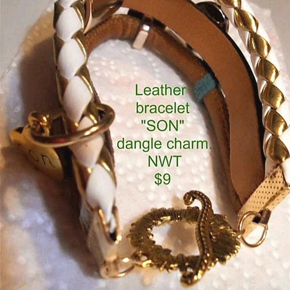 SON Theme Multi-strand Leather bracelet